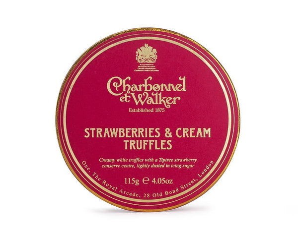 Strawberries and Cream Chocolate Truffles
