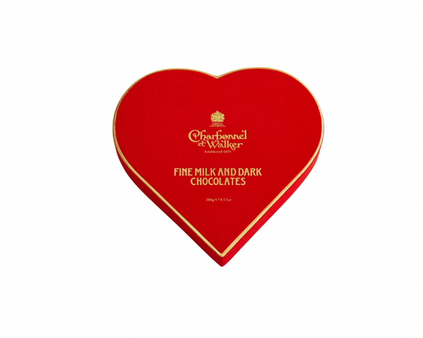 Red Velvet Heart milk and dark chocolate selection box