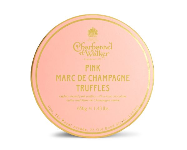Luxury Pink Marc de Champagne Truffles 650g