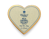 Milk Sea Salt Caramel Chocolate Truffles - Cream Mini Heart