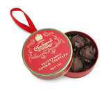 Red Christmas Bauble with Peppermint Cookie Truffles