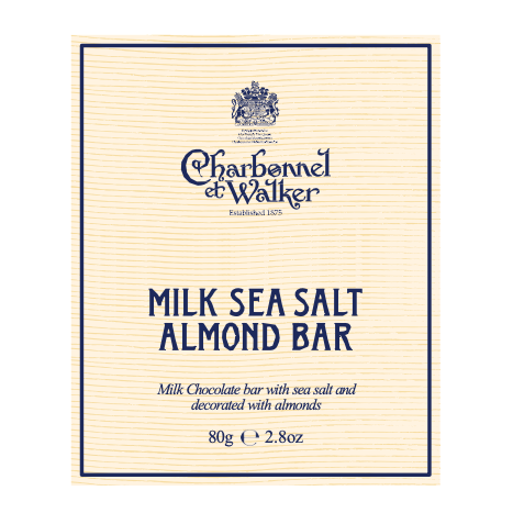 Milk Sea Salt Caramel Almonds Chocolate ‘Butler’ bar